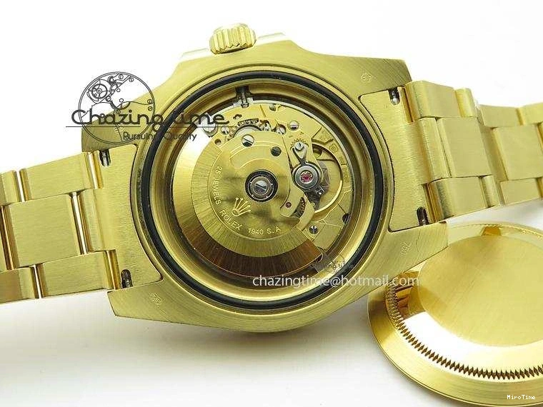 MiroTime 0116 RelaxedFit GMT-Master II 116718 LN Bp-Maker Best Edition YG Wrapped Bezel Black Dial On YG Bracelet ETA 3988